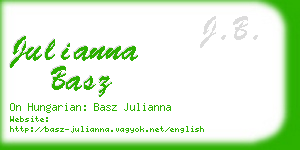 julianna basz business card